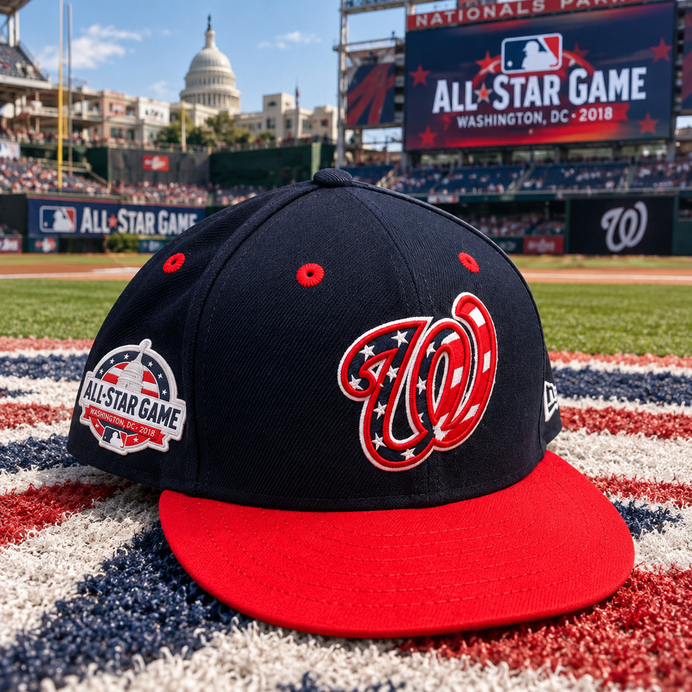 Washington Nationals 2018 All Star Game New Era 59FIFTY Hat 7 5/8 USA Made